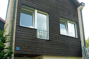 Fassade vor der Malerarbeit