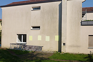 Fassade vor der Malerarbeit